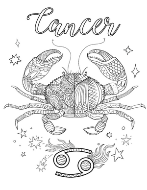 Cancer Coloring Page