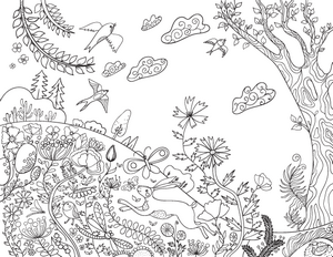 Spring Day Coloring Page